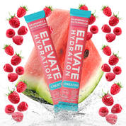 Elevate Hydrate +Creatine GenM MTick Certified Menopause Friendly Raspberry and Watermelon drink sachet
