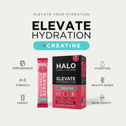 ELEVATE Hydration +Creatine Electrolyte Drink Raspberry & Watermelon Flavour - 7 Pack