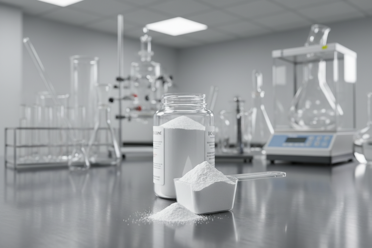 Creatine Monohydrate supplement with a research laboratory background